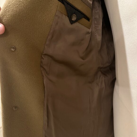 JCrew Men's Overcoat Tan XL Tall Mayfair Topcoat - Picture 4 of 5